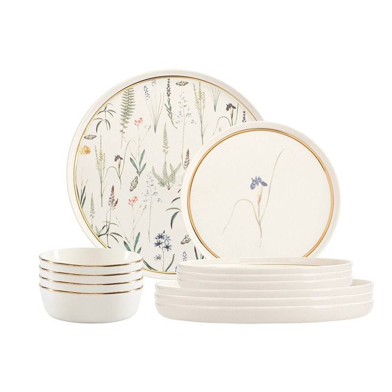 Botanical Collection 12 Piece Dinnerware Set