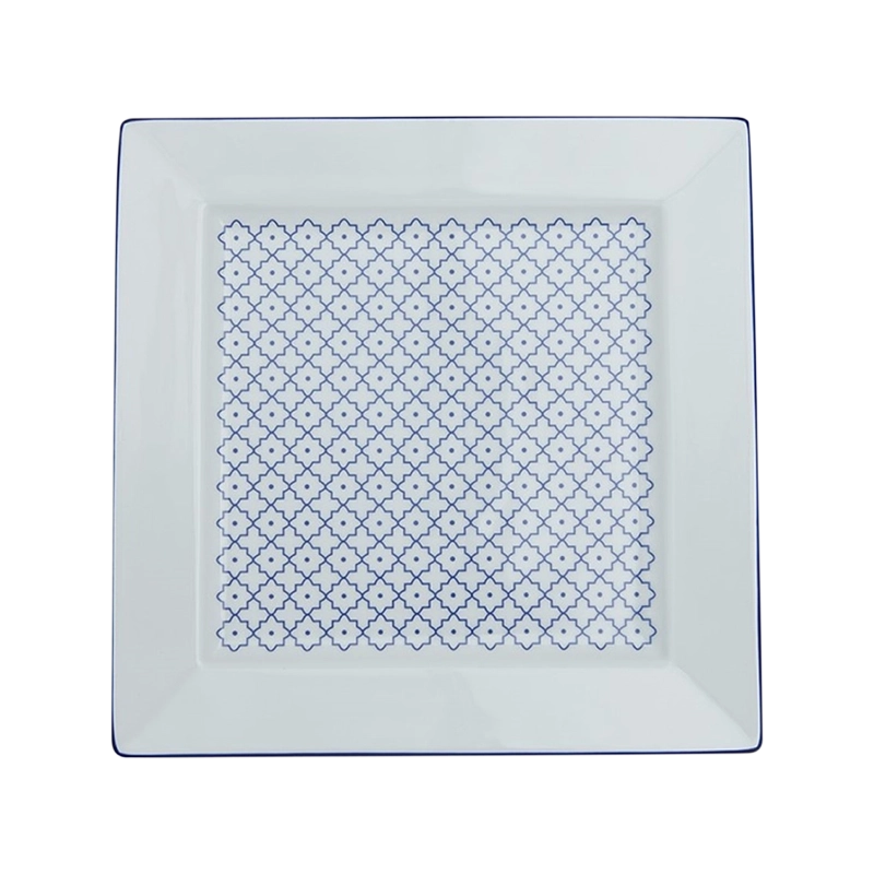 Blue Passion 3 Piece Dinnerware Set (Design 4)