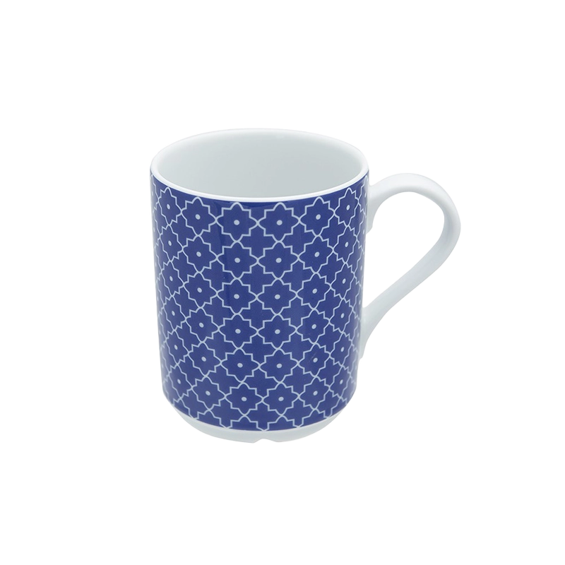 Blue Passion 4 Piece Dinnerware Set w/Mug (Design 1)