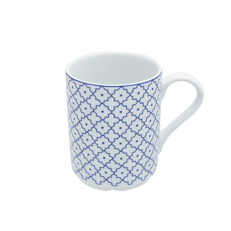 Blue Passion 4 Piece Dinnerware Set w/Mug (Design 4)