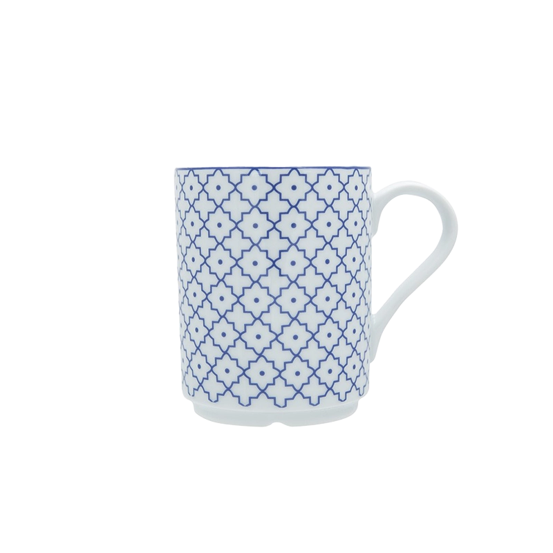 Blue Passion 4 Piece Dinnerware Set w/Mug (Design 4)