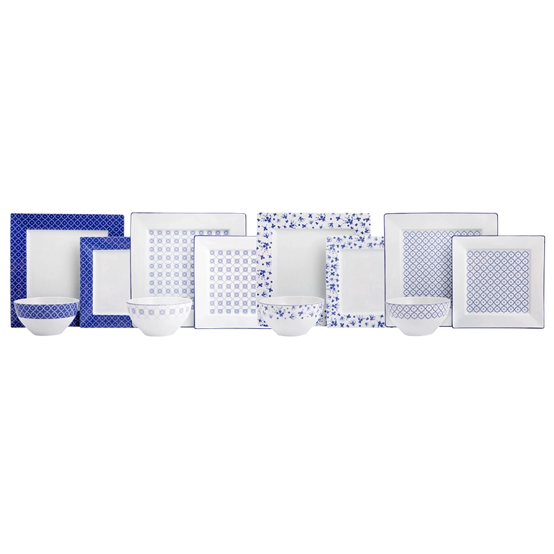 Blue Passion 12 Piece Dinnerware Set