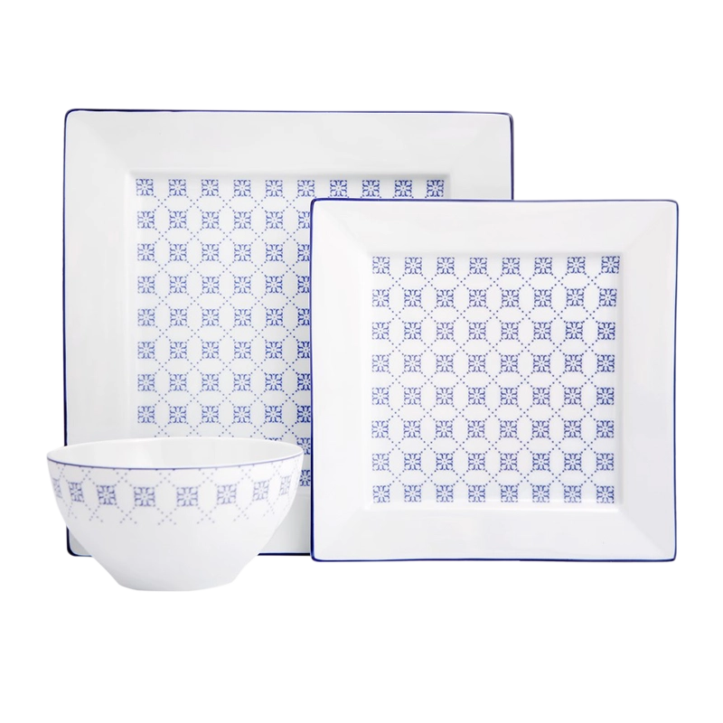 Blue Passion 12 Piece Dinnerware Set