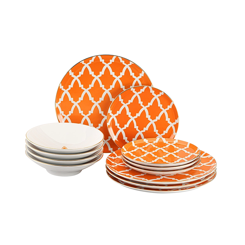 Morocco 12 Piece Dinnerware Set