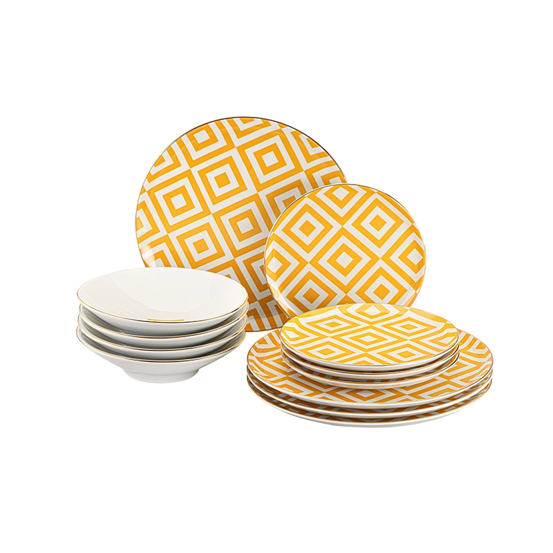 Morocco 12 Piece Dinnerware Set