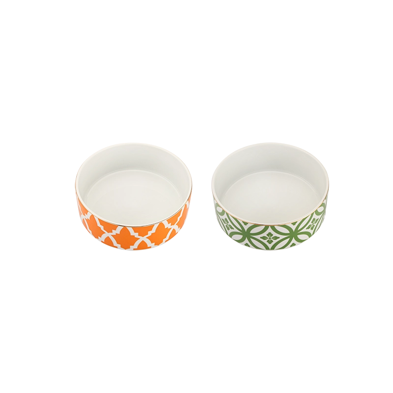 Morocco 2 Piece Bowl Set (Green & Orange)