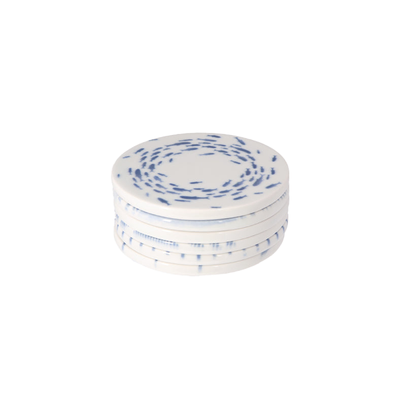 Marine Blue 6 Piece Coaster Set