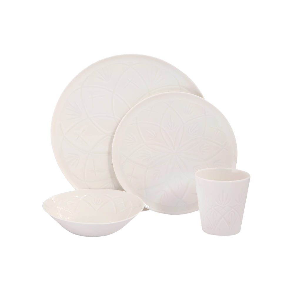 Christina 4 Piece Dinnerware Set w/Mug