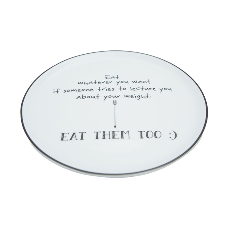 Be Happy 4 Piece Cake Plate Set (Designs 1-4)