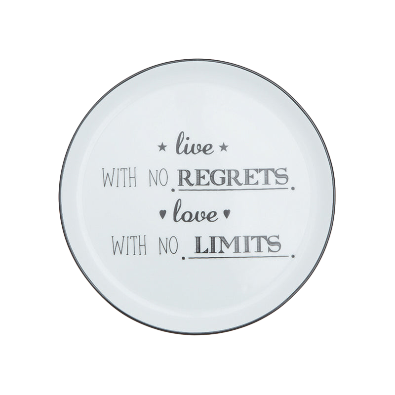 Be Happy 4 Piece Cake Plate Set (Designs 1-4)