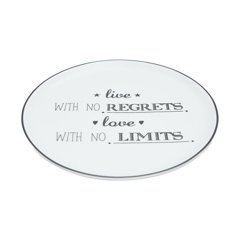 Be Happy 4 Piece Cake Plate Set (Designs 1-4)