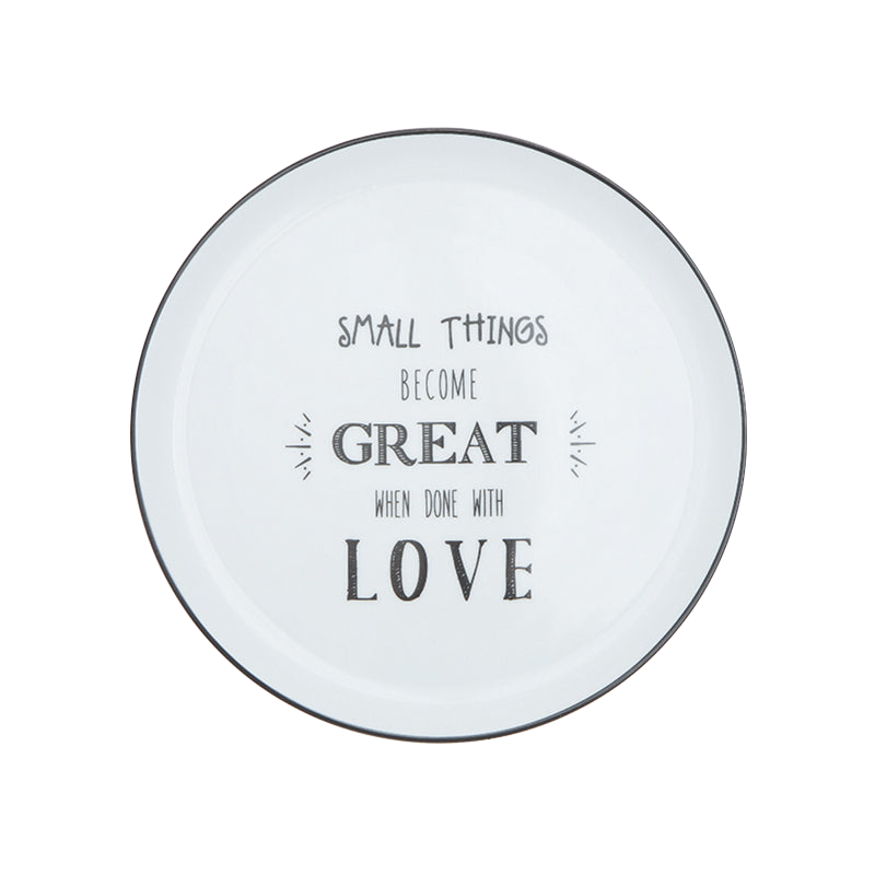 Be Happy 4 Piece Cake Plate Set (Designs 5-8)