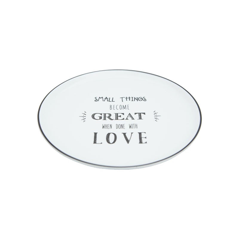 Be Happy 4 Piece Cake Plate Set (Designs 5-8)