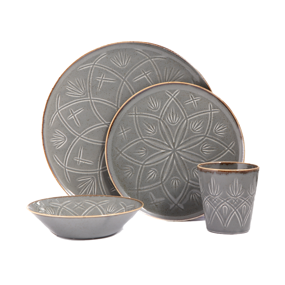 Christina 4 Piece Dinnerware Set w/Mug