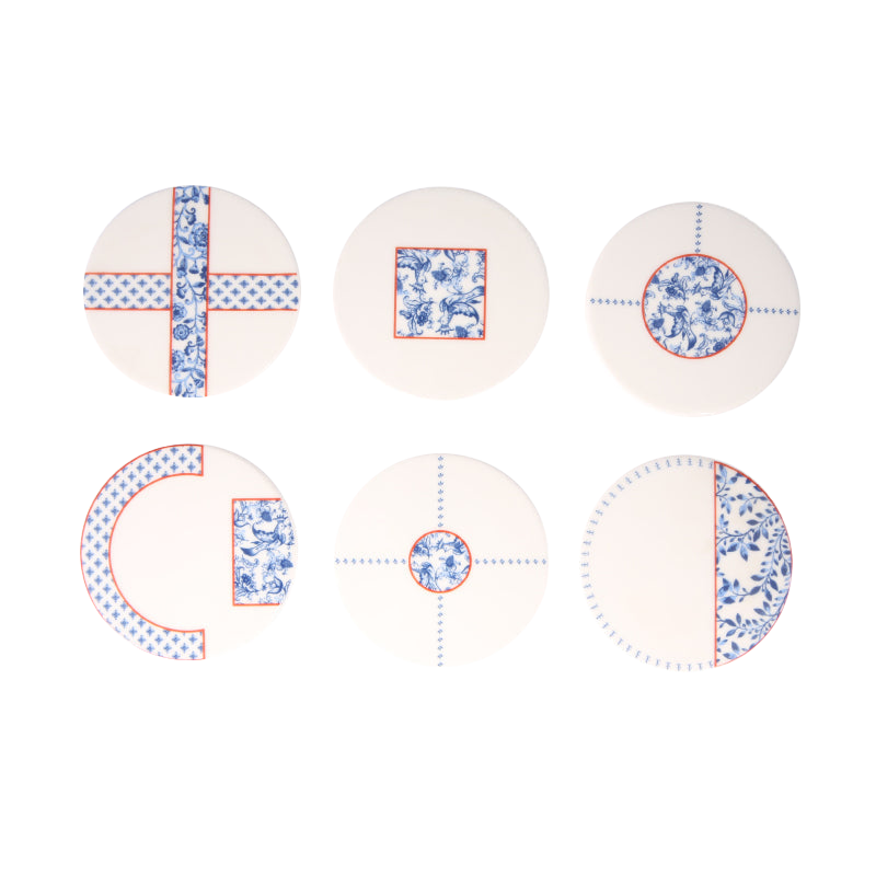 Folksy 6 Piece Coaster Set