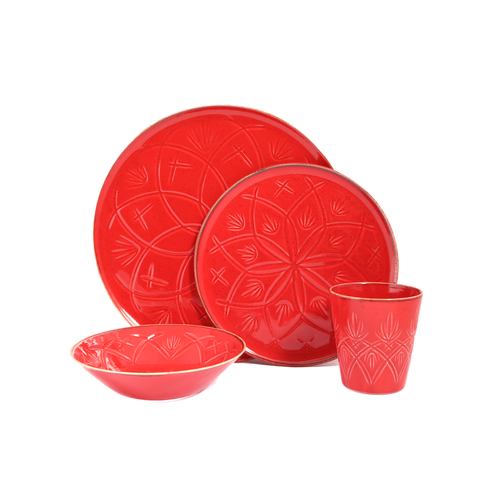 Christina 4 Piece Dinnerware Set w/Mug