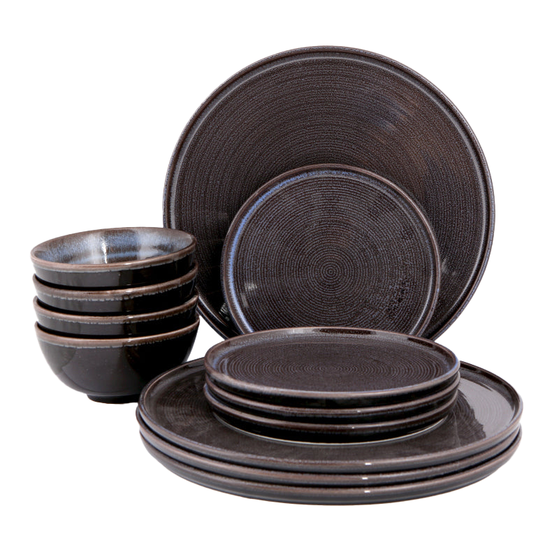 Rock 12 Piece Dinnerware Set