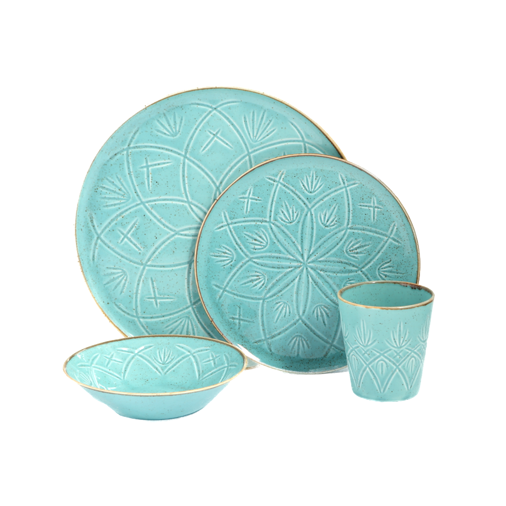 Christina 4 Piece Dinnerware Set w/Mug