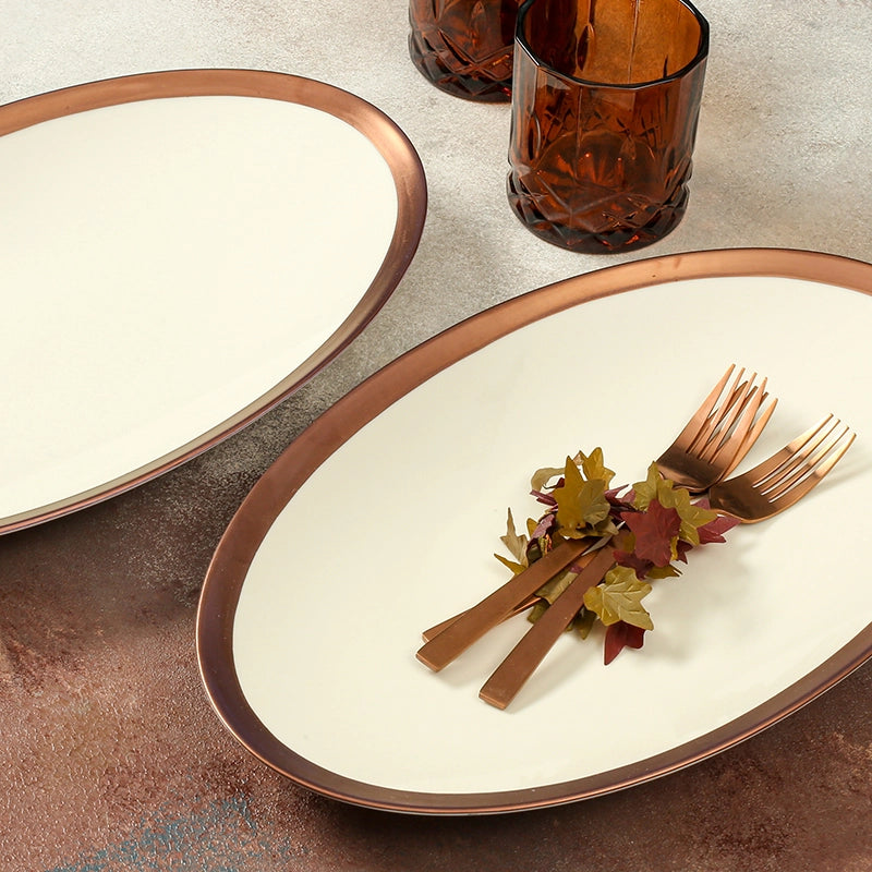 Copper Line Collection lifestyle image of serving set