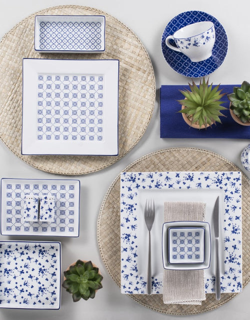 Load image into Gallery viewer, Blue Passion 12 Piece Dinnerware Set
